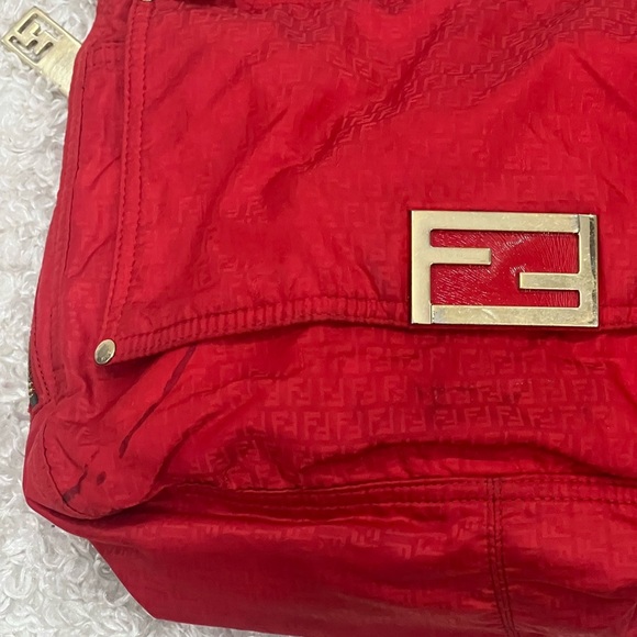 Fendi Nylon Zucchino Mama Baguette - Picture 6 of 16